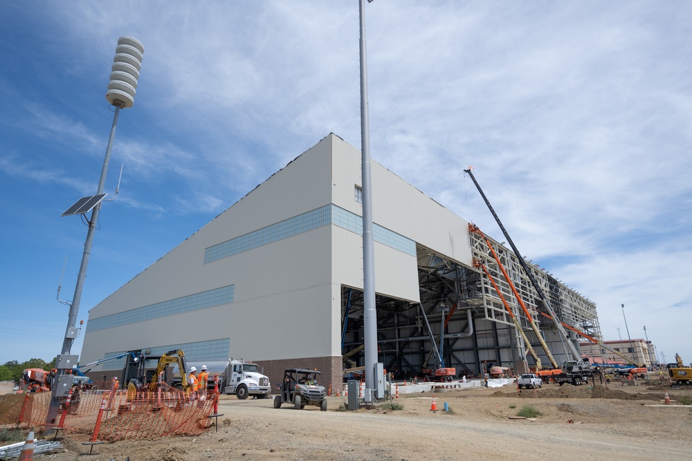 KC-46 hangar construction site at Travis AFB