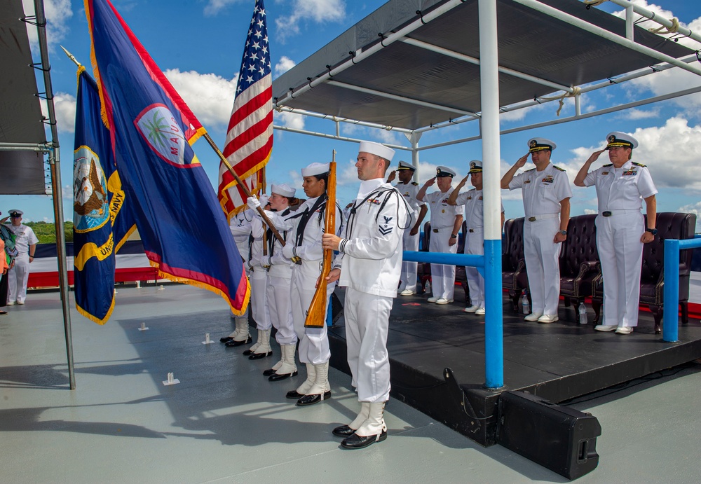 Frank Cable Holds Change of Command Ceremony