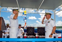 Frank Cable Holds Change of Command Ceremony