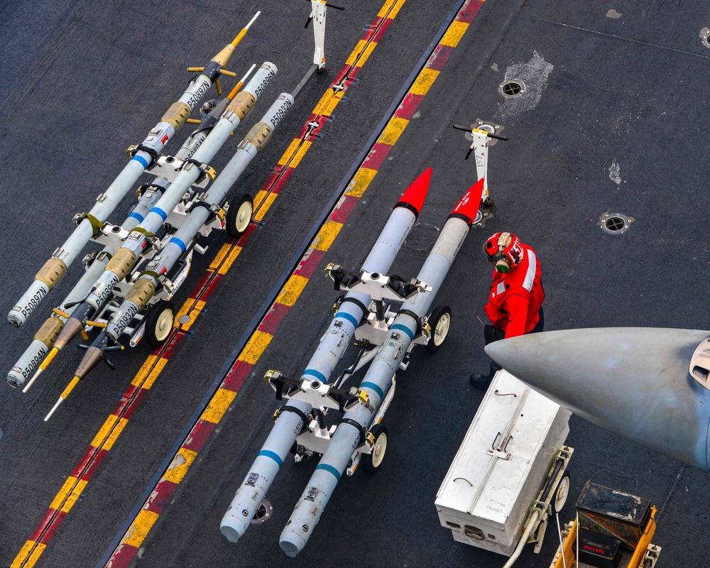 Sailor Prepares To Transport Ordinance