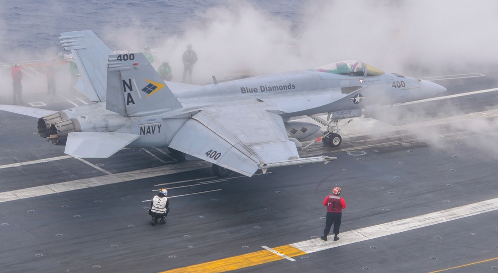 An F/A-18E Prepares To Launch