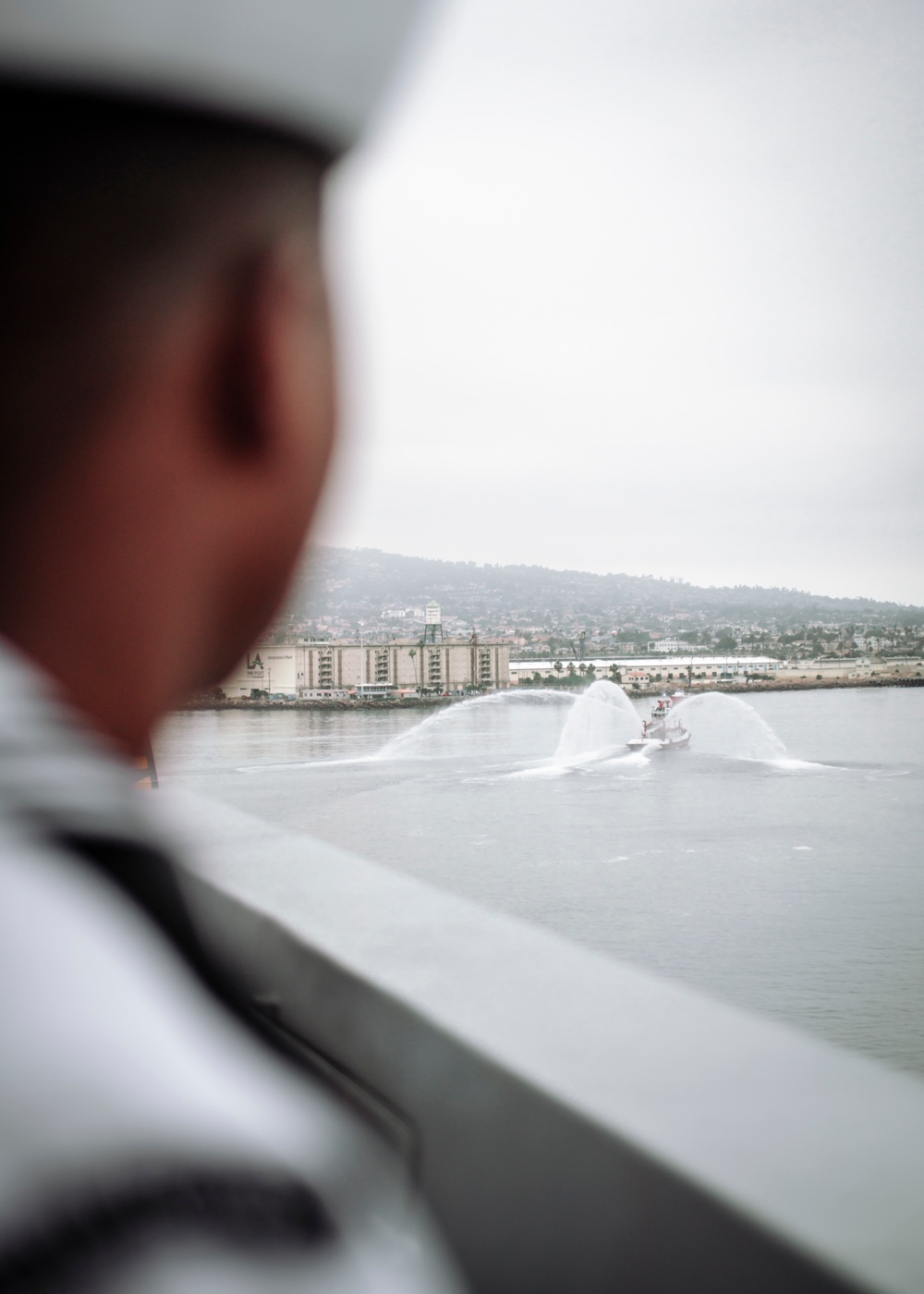 LA Fleet Week: Marines, Sailors man the rails of USS Portland