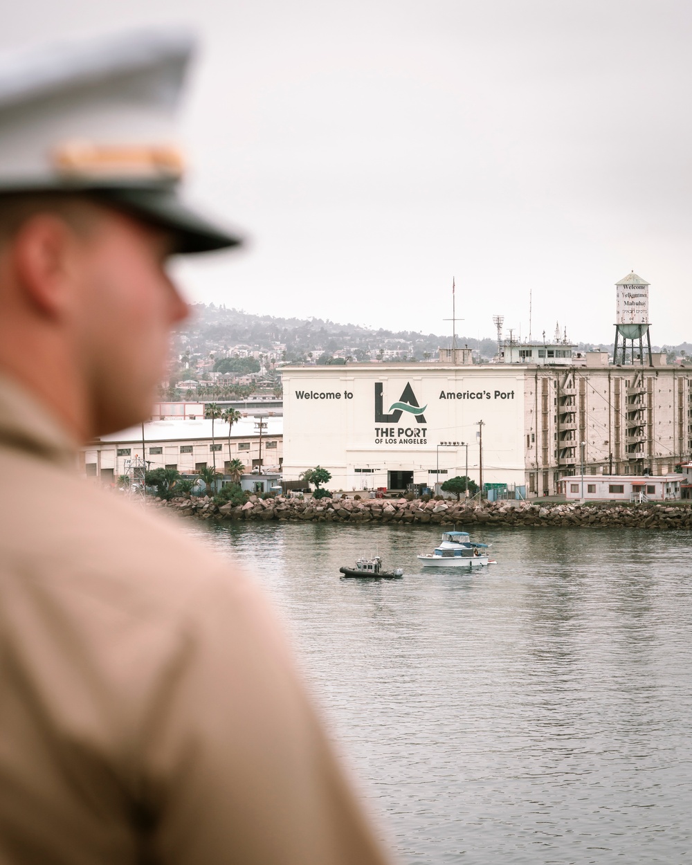 LA Fleet Week: Marines, Sailors man the rails of USS Portland