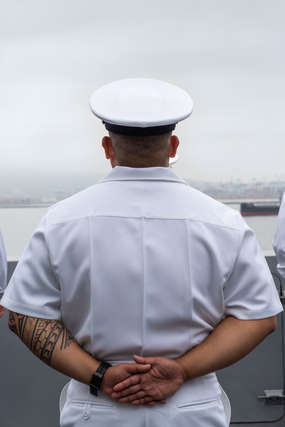 LA Fleet Week: Marines, Sailors man the rails of USS Portland