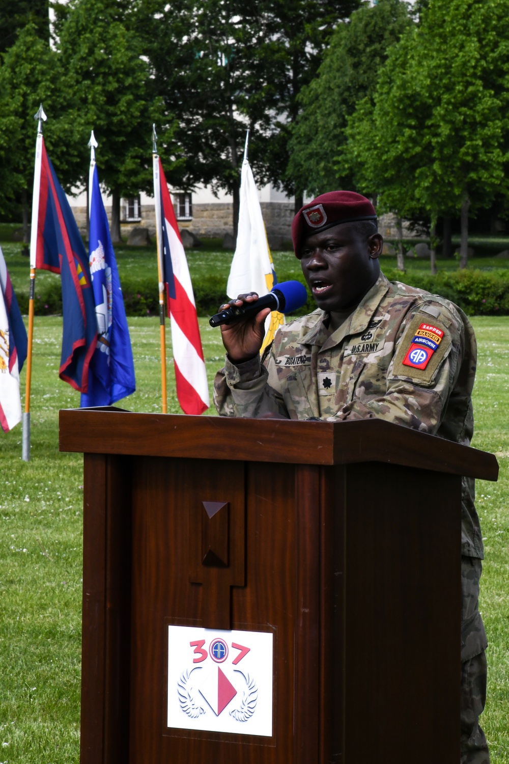 307th Airborne Engineer Battalion Change of Command