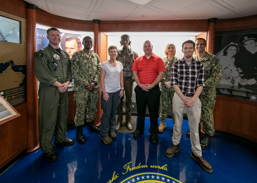 Naval Safety and Environmental Training Center visits USS George H. W. Bush