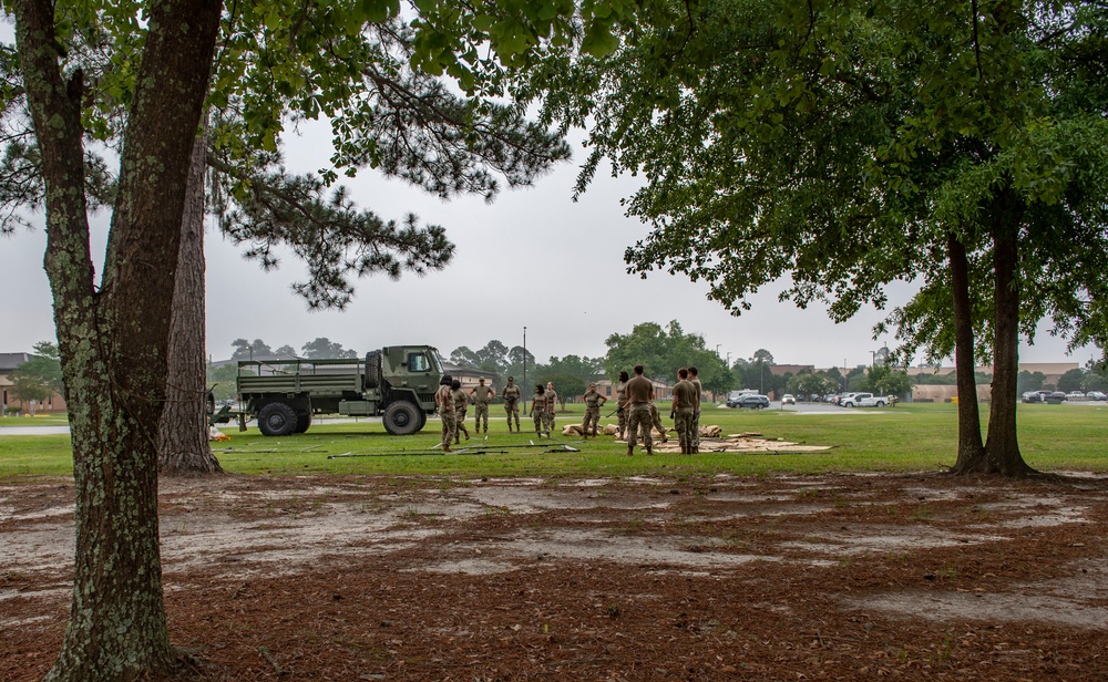 23rd CES, FSS conduct joint deployment training