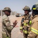 U.S Air Force firefighters and Army medics hone readiness skills at Chabelley Airfield, Djibouti