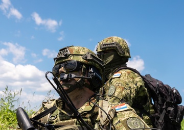 Croatian Special Forces JTAC's train during Trojan Footprint 22