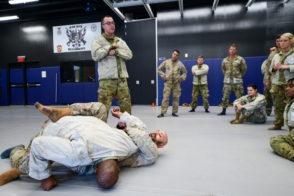 Keesler Defenders hone combatives at Youngstown Air Reserve Station