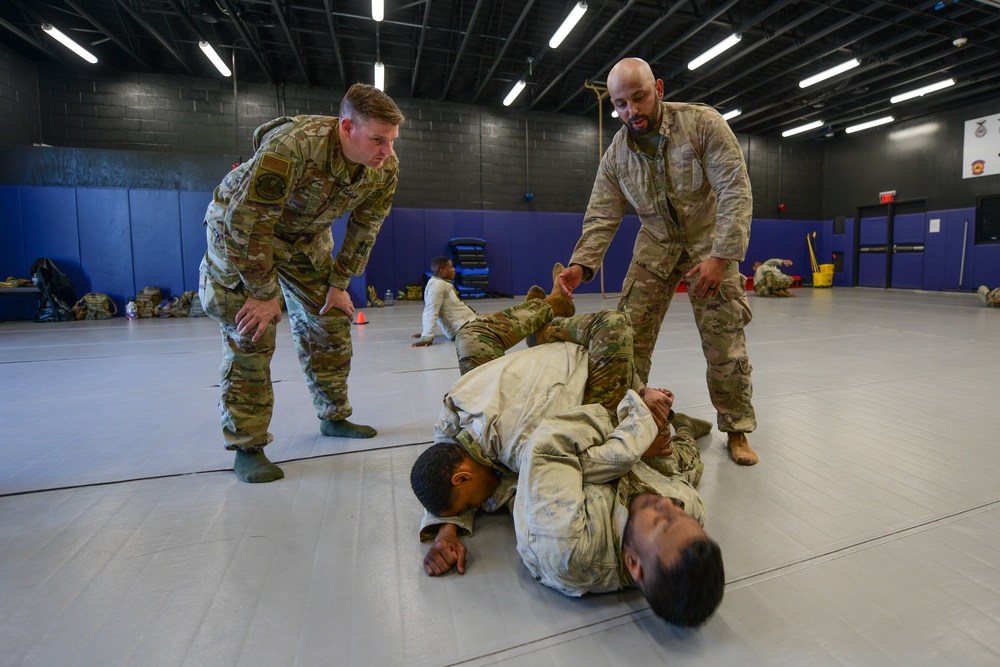 Keesler Defenders hone combatives at Youngstown Air Reserve Station