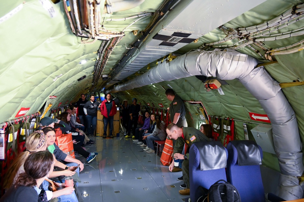 Spouses take to the skies on a KC-135
