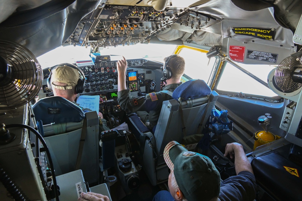 Spouses take to the skies on a KC-135