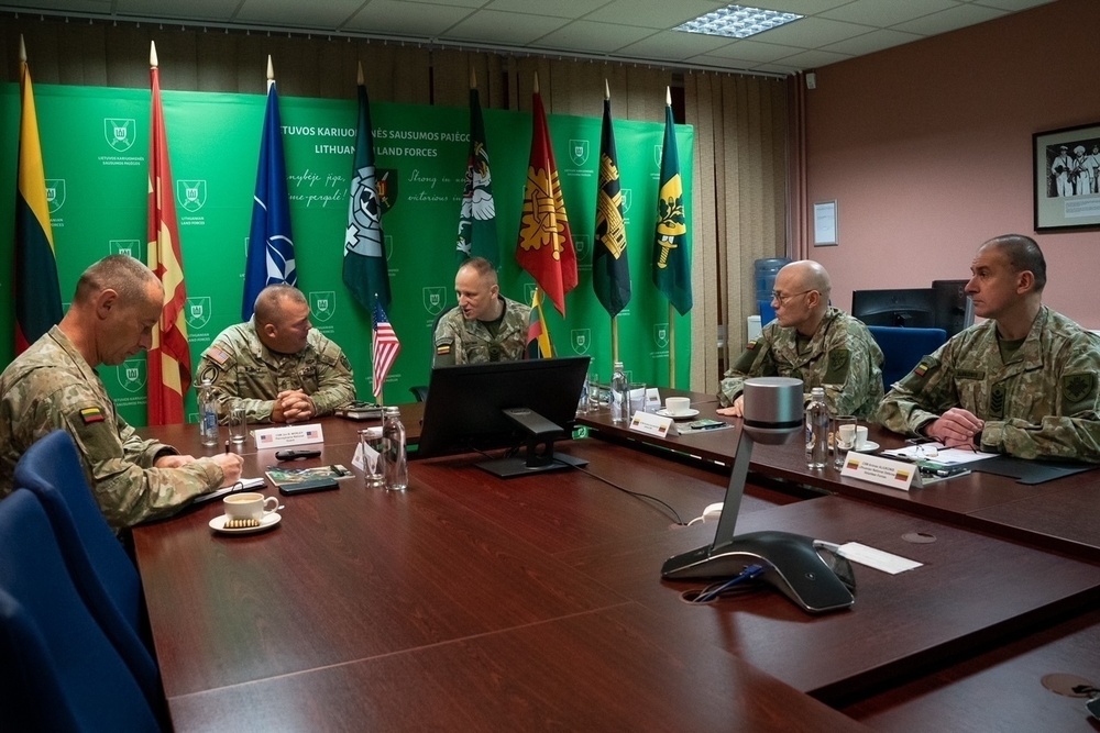 PA Guard SEL meets with Sergeant Major of Lithuanian Armed Forces