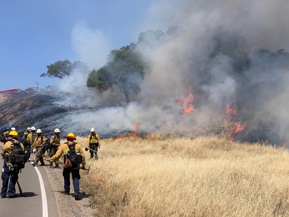 Presidio of Monterey, Camp Roberts fire departments hold prescribed burn