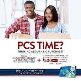 New MILITARY STAR Accountholders Can Win $500 Exchange Gift Card in Sweepstakes