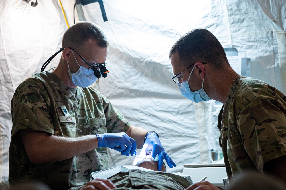Roll Sleeves Up - 378th AEW leadership brush up on dental services