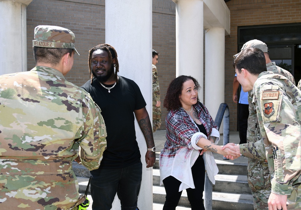 American rapper visits Keesler