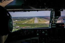 Alabama Air National Guard 117th Air Refueling Wing KC-135 Lands In Romania