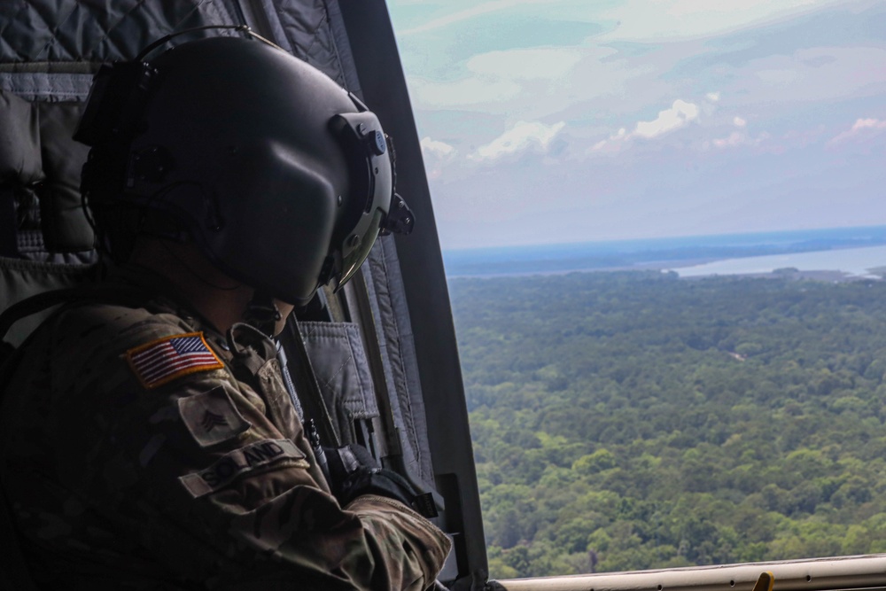 U.S. Army Soldiers Conduct Training Exercise over Parris Island