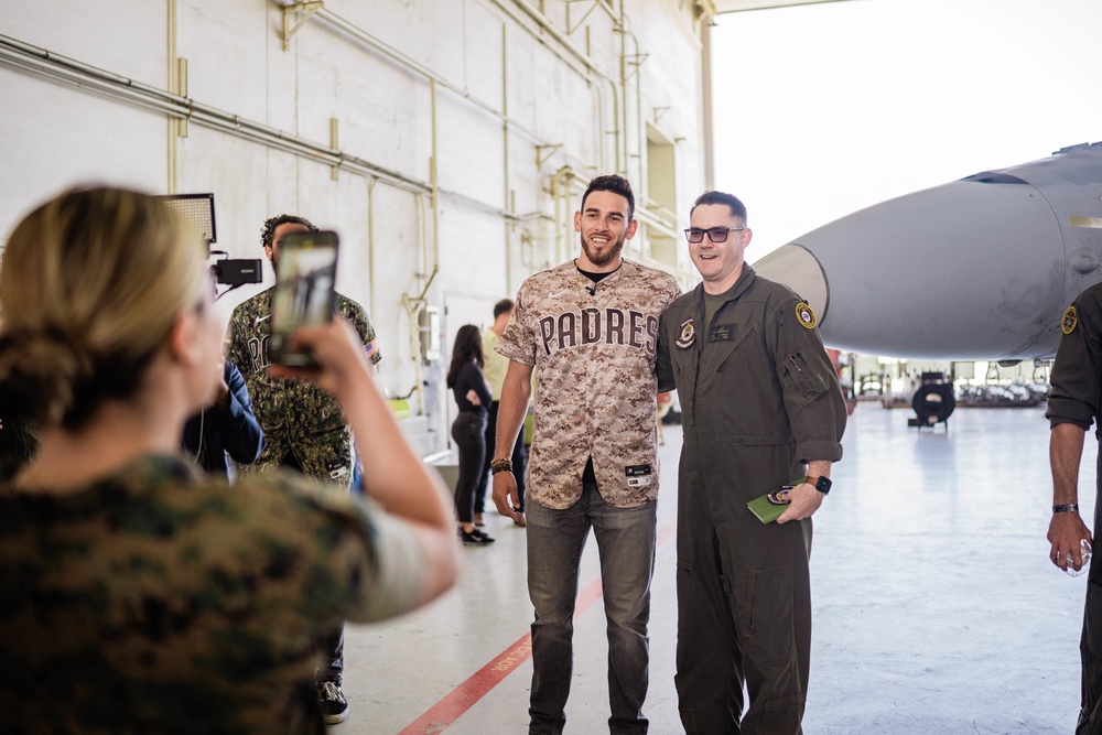 San Diego Padres Visit 3rd Marine Aircraft Wing