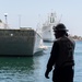 USS Portland (LPD 27) conducts LCU Stern Gate Marriage