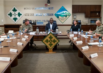 Secretary Austin Visits Fort Carson, Colo.