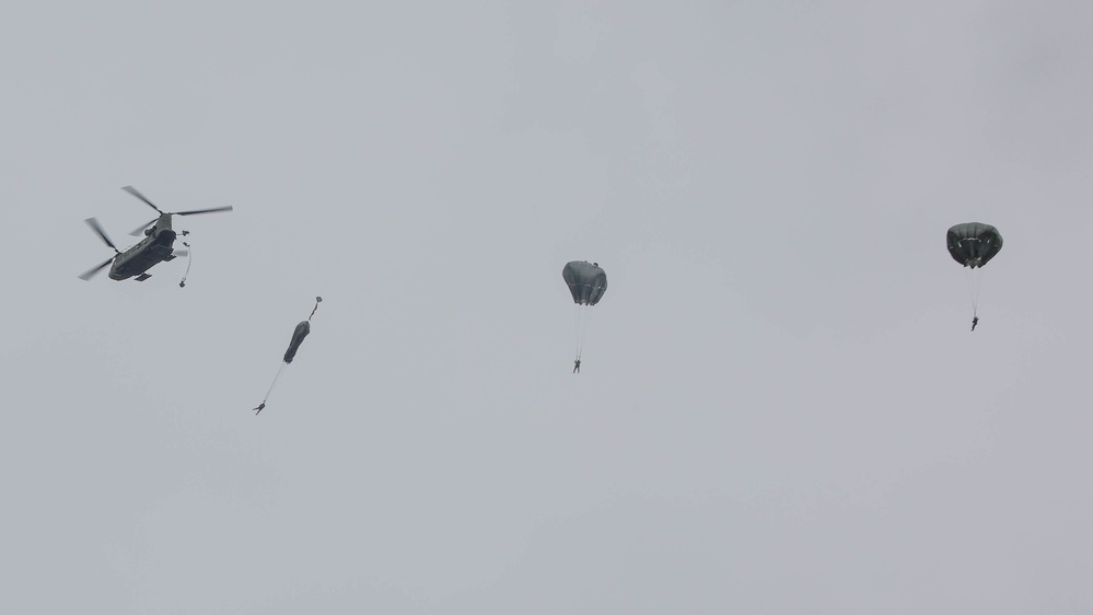 Paratroopers jump into Spartan Memorial Week