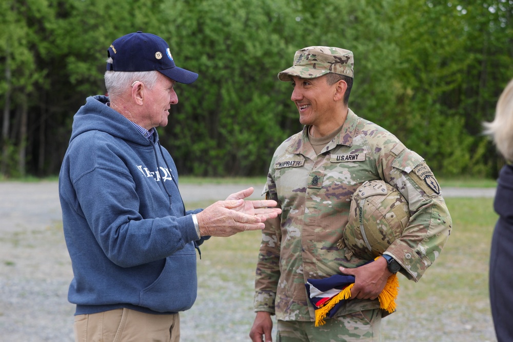 Command Sgt. Maj. Kupratty meets with Gold Star Families during Spartan Memorial Week