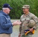 Command Sgt. Maj. Kupratty meets with Gold Star Families during Spartan Memorial Week