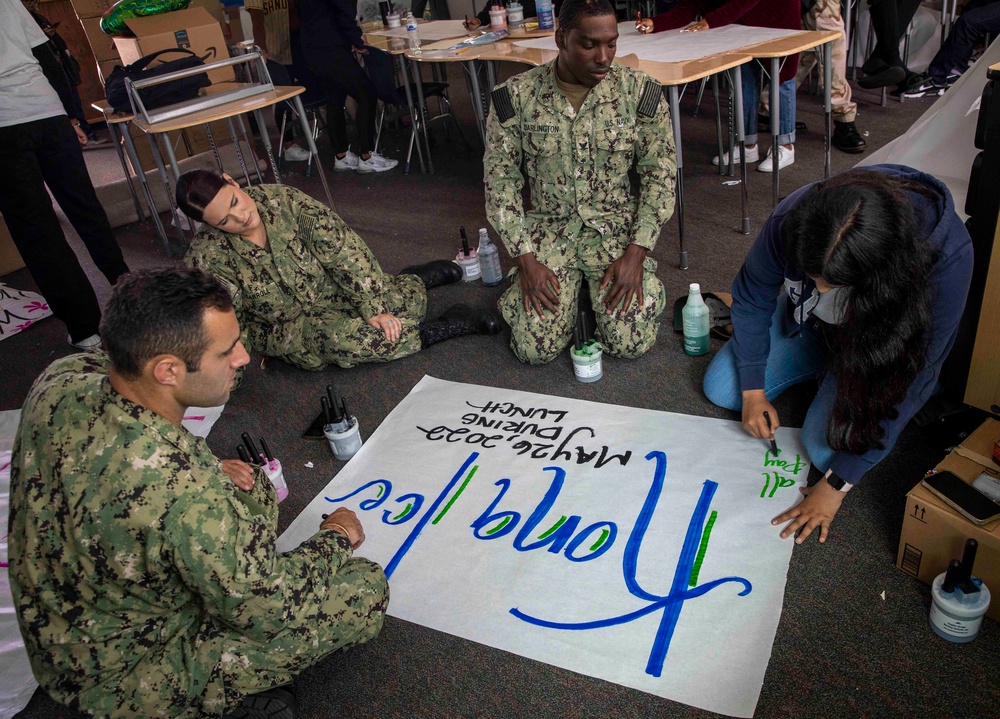 USS Makin Island (LHD 8),USS Anchorage (LPD 23) Connect with Local High School