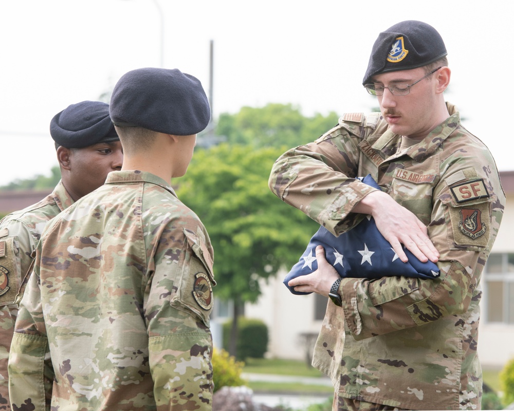 374th SFS performs Police Week retreat ceremony