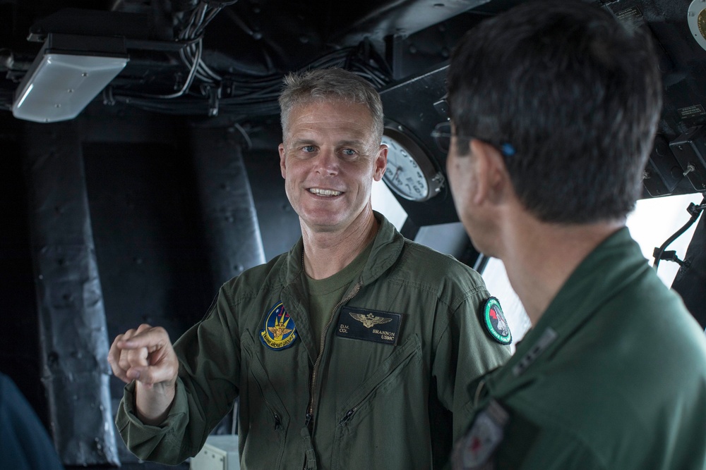 VMFA-121 underway across the waves