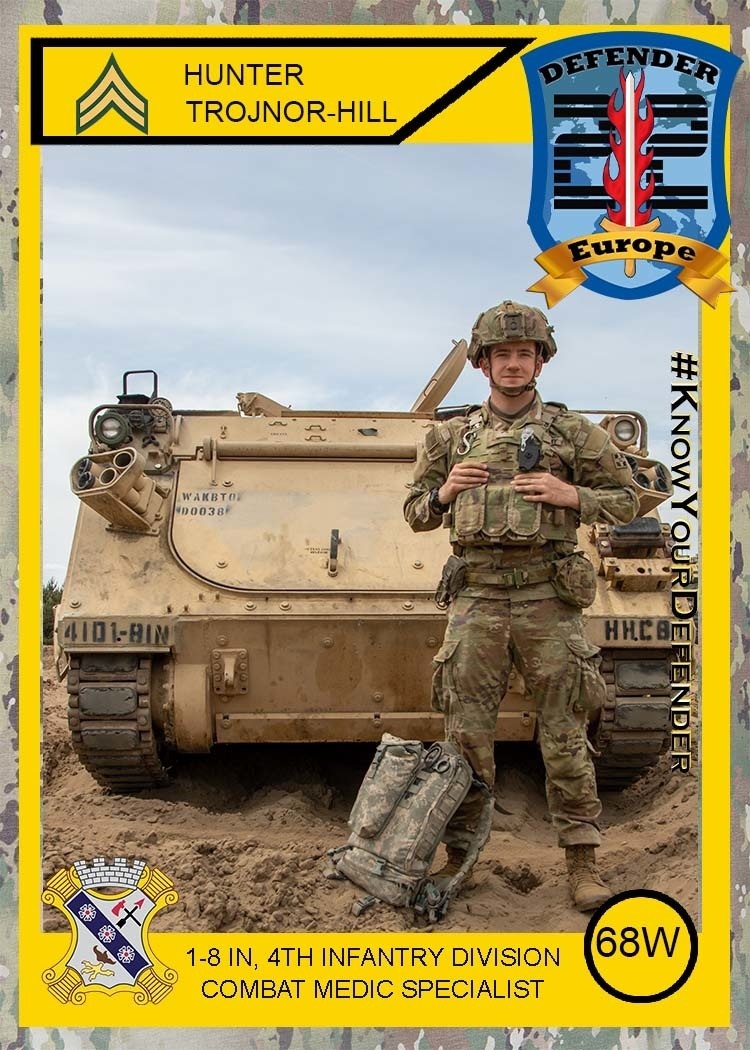 Know Your Defender - Cpl. Hunter Trojnor-Hill
