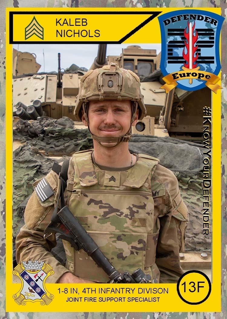 Know Your Defender - Sgt. Kaleb Nichols