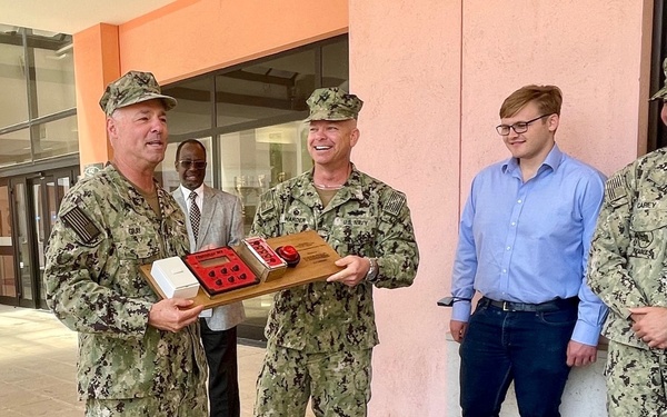 Rear Adm. Gray, CNREURAFCENT bids NAVFAC Farewell