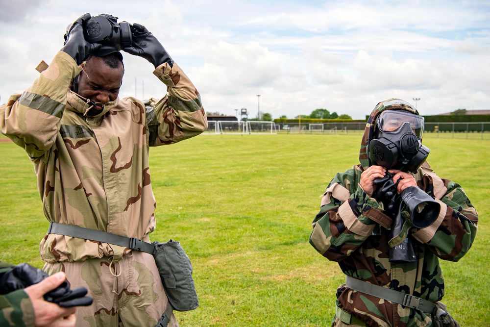 423d CES emergency management conducts CBRNE exercise