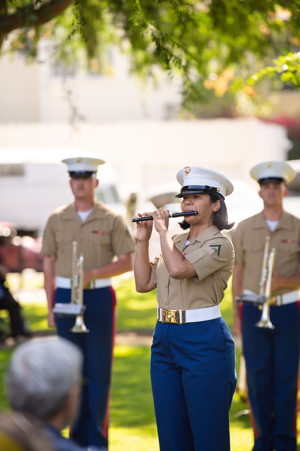 U.S. Marine Corps Band Performs During LAFW