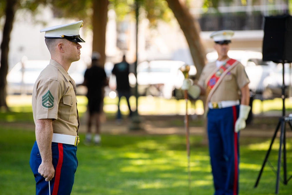 U.S. Marine Corps Band Performs During LAFW