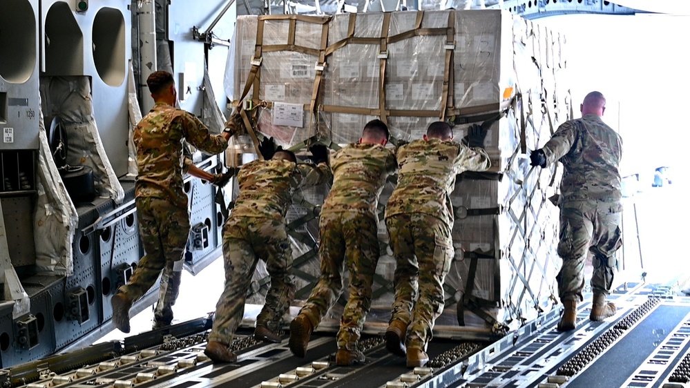 521st AMOW, Total Force aircrew deliver first Operation Fly Formula delivery  