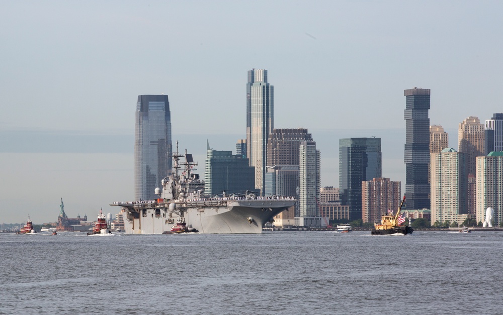 USS Bataan Arrives for Fleet Week New York 22