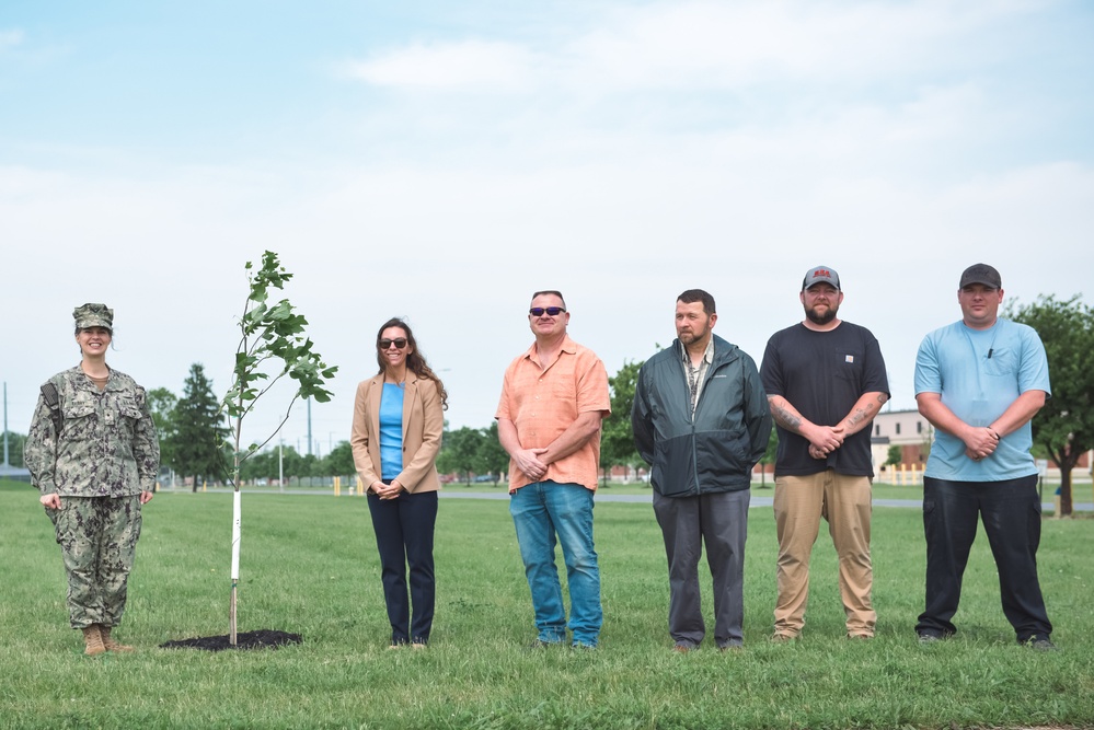 DSCC celebrates Arbor Day, plants 37 native trees at MWR Sports Park