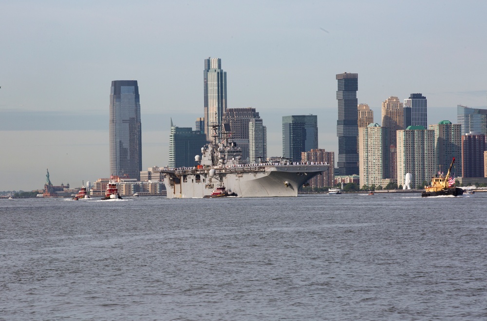 USS Bataan Arrives for Fleet Week New York 22