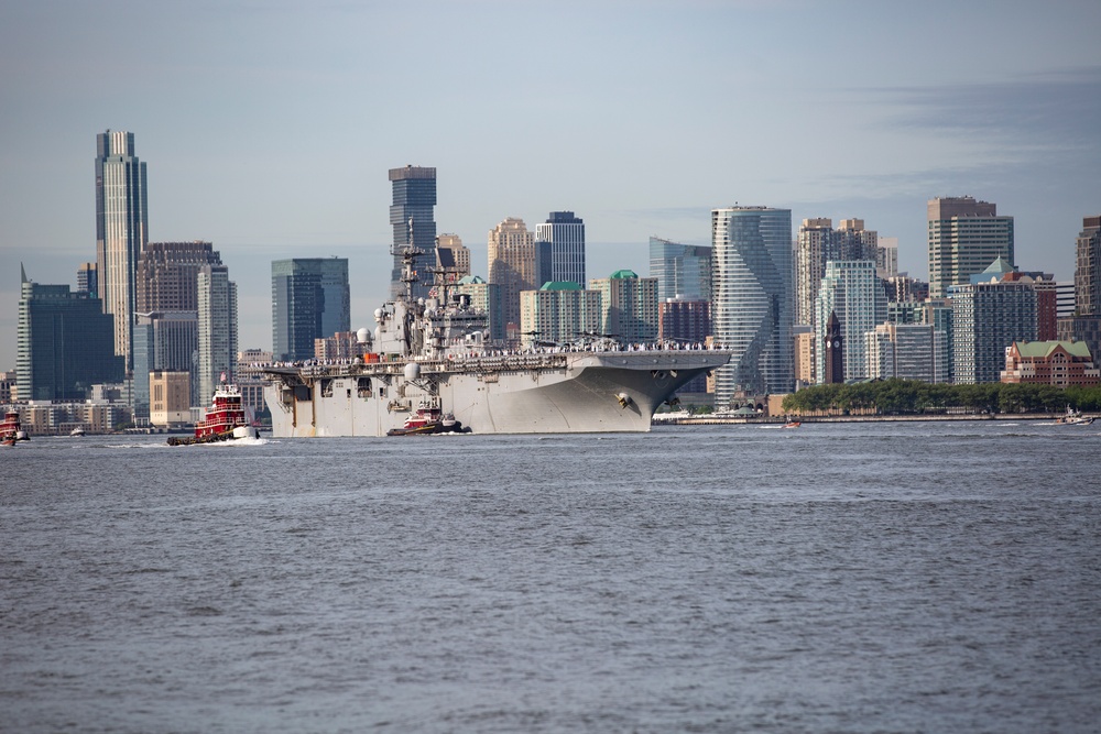 USS Bataan Arrives for Fleet Week New York 22