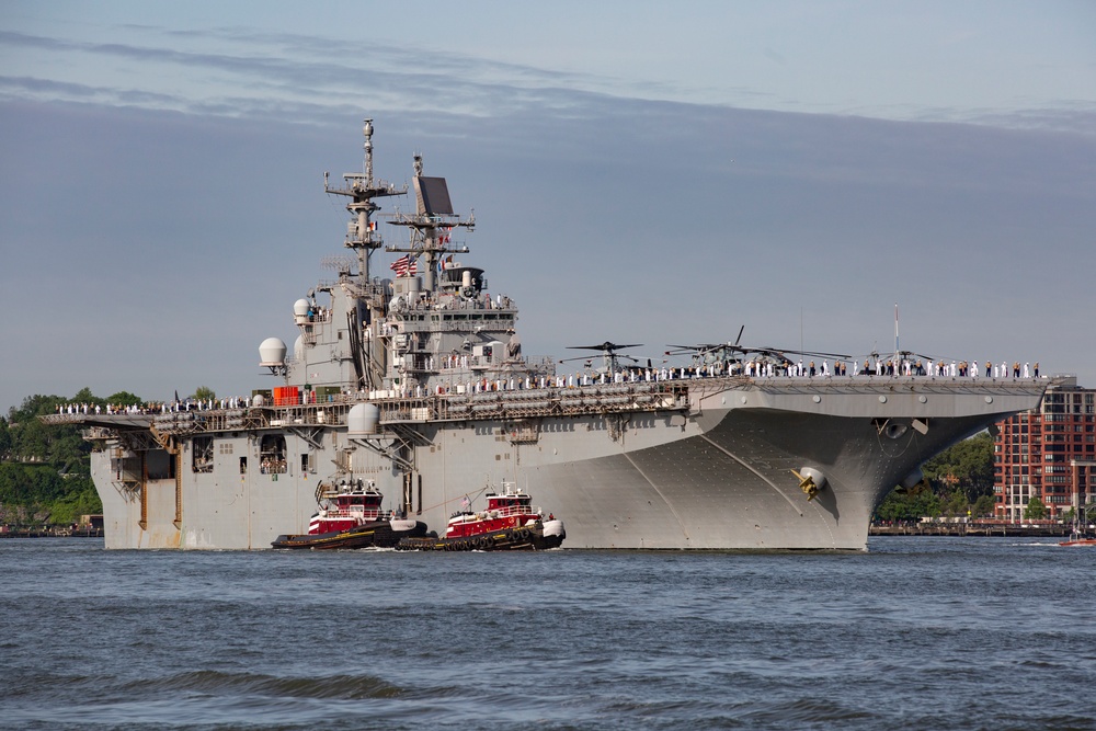 USS Bataan Arrives for Fleet Week New York 22