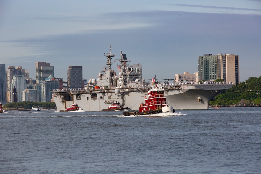 USS Bataan Arrives for Fleet Week New York 22