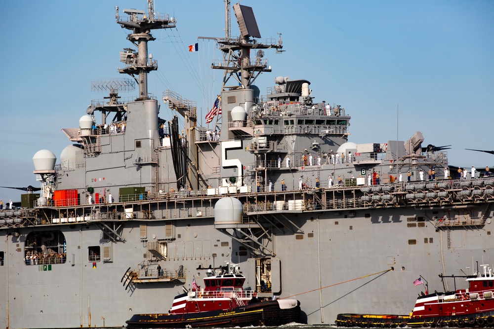 USS Bataan Arrives for Fleet Week New York 22