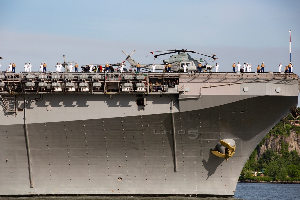 USS Bataan Arrives for Fleet Week New York 22