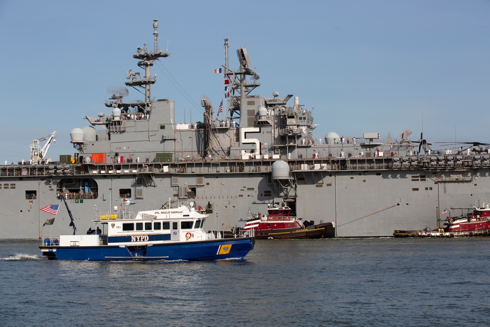 USS Bataan Arrives for Fleet Week New York 22