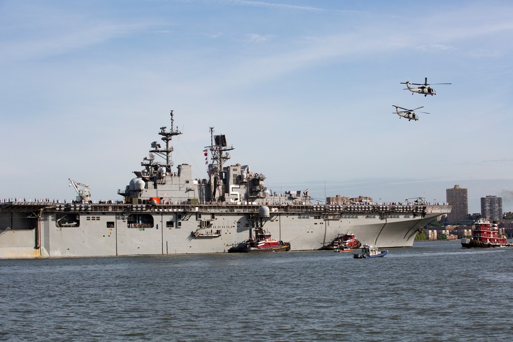 USS Bataan Arrives for Fleet Week New York 22
